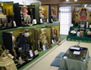 安藤人形店の五月人形展示4